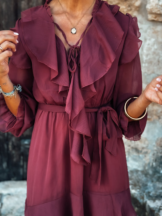 Vestido burgundy Praga