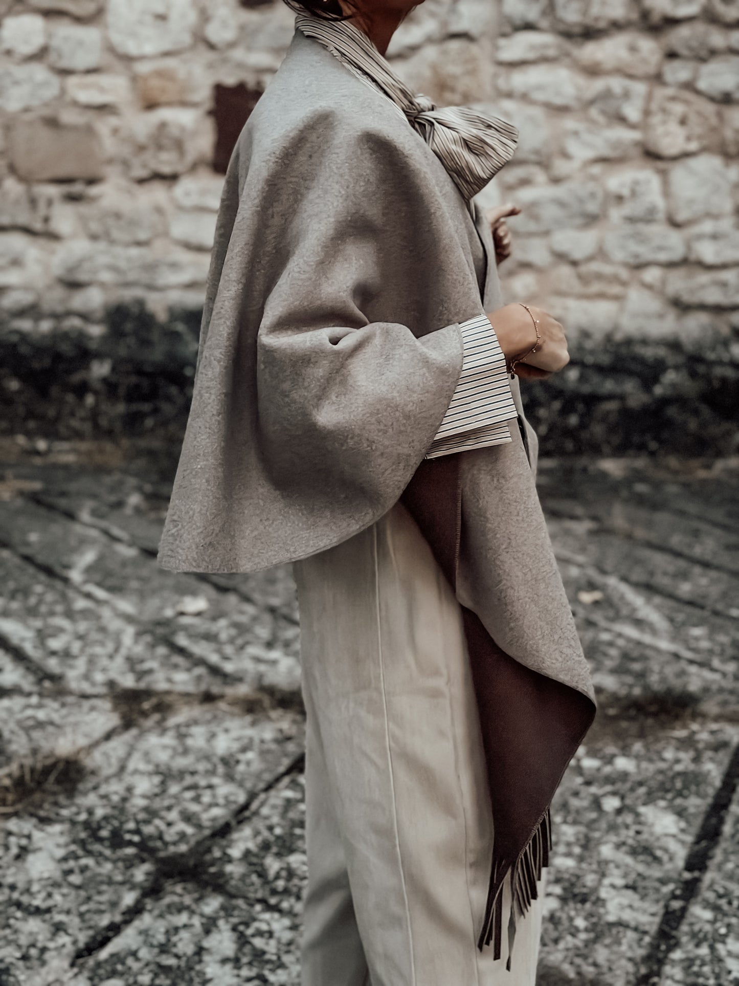 Poncho flecos Amazona