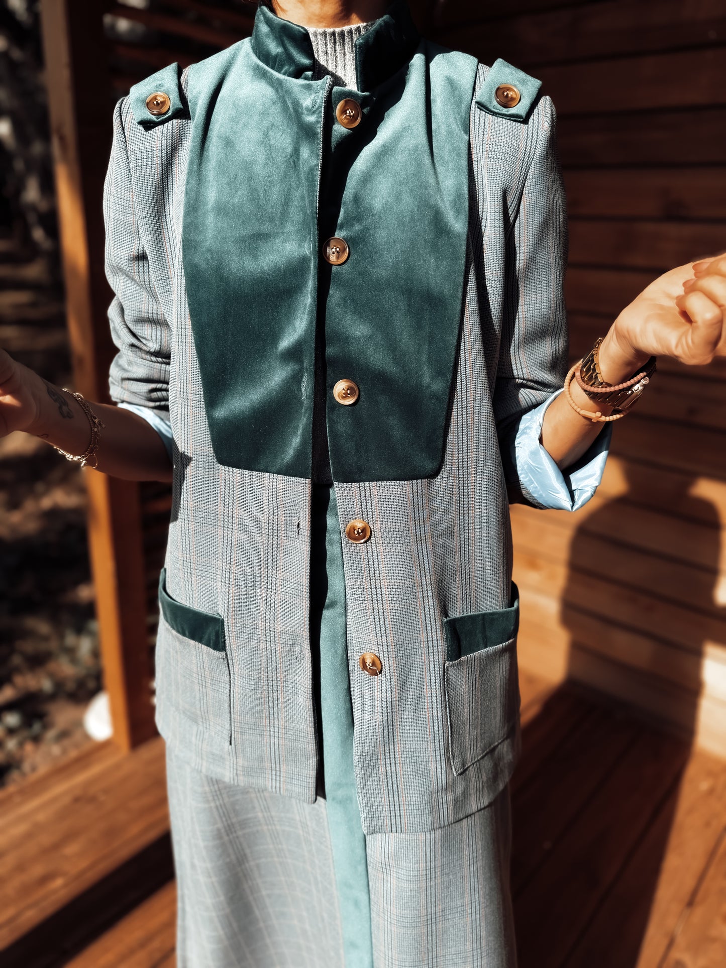 Blazer cuadros VICTORIA