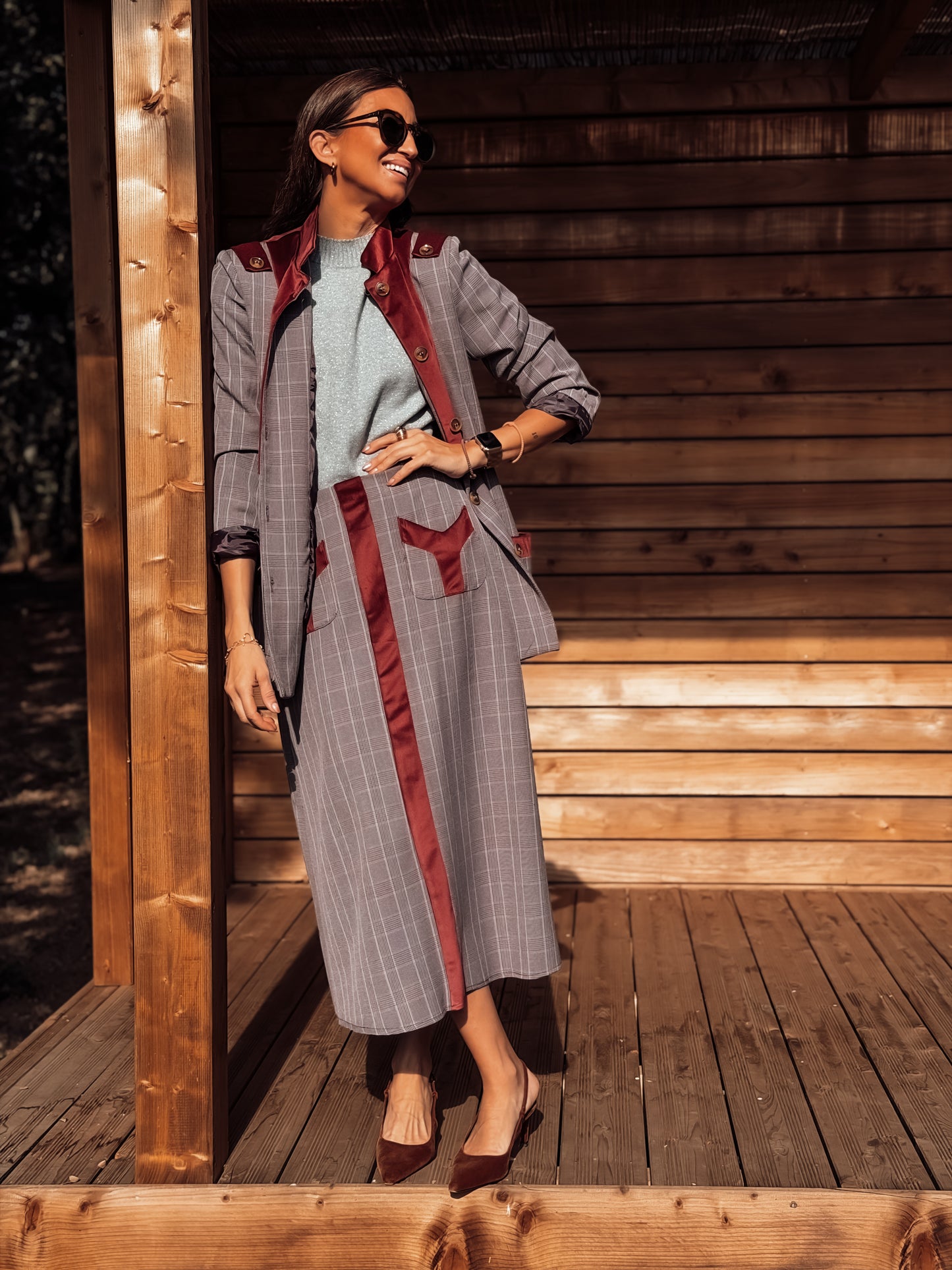 Blazer cuadros VICTORIA