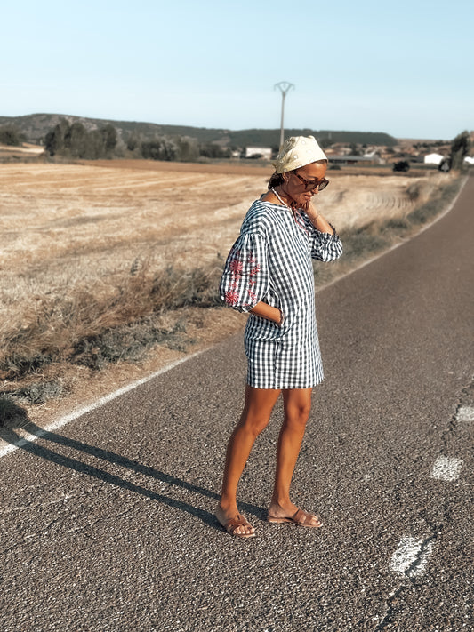 Vestido vichy le plage