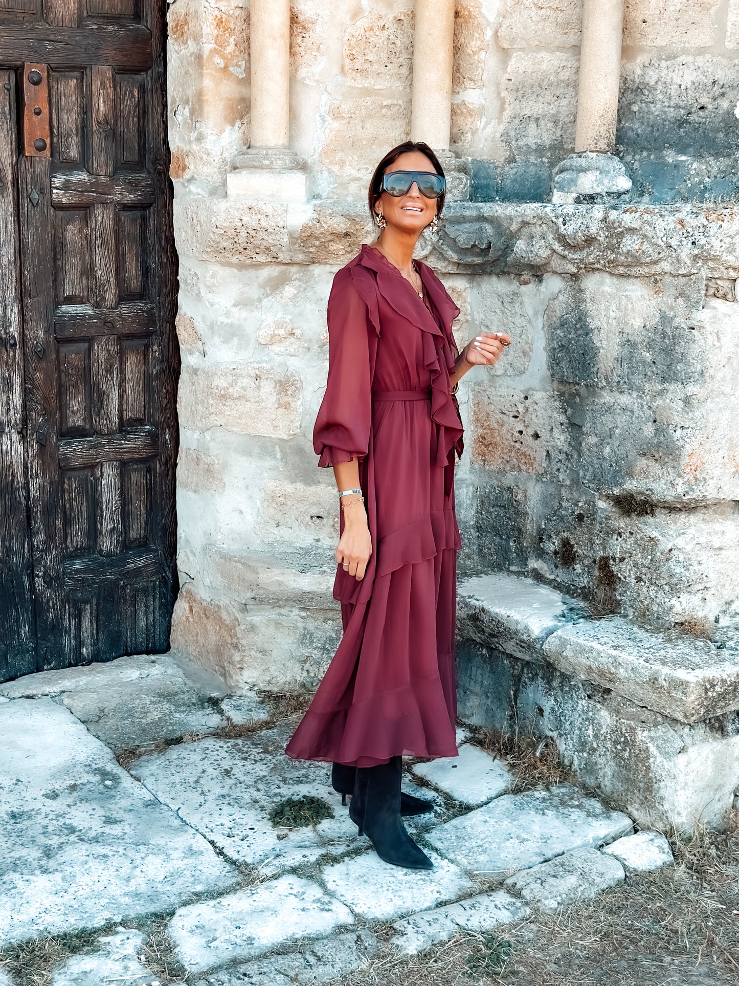 Vestido burgundy Praga