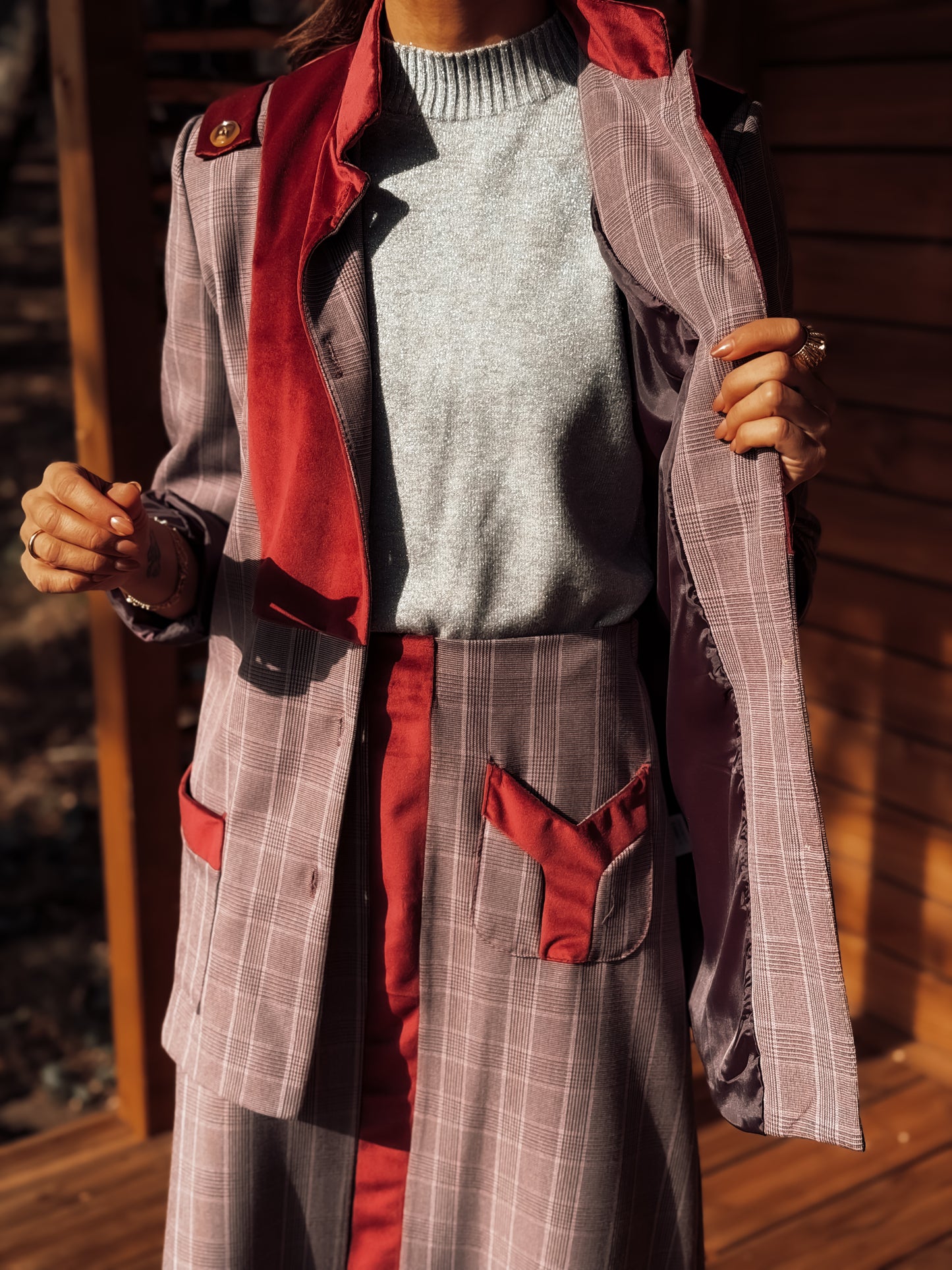 Blazer cuadros VICTORIA