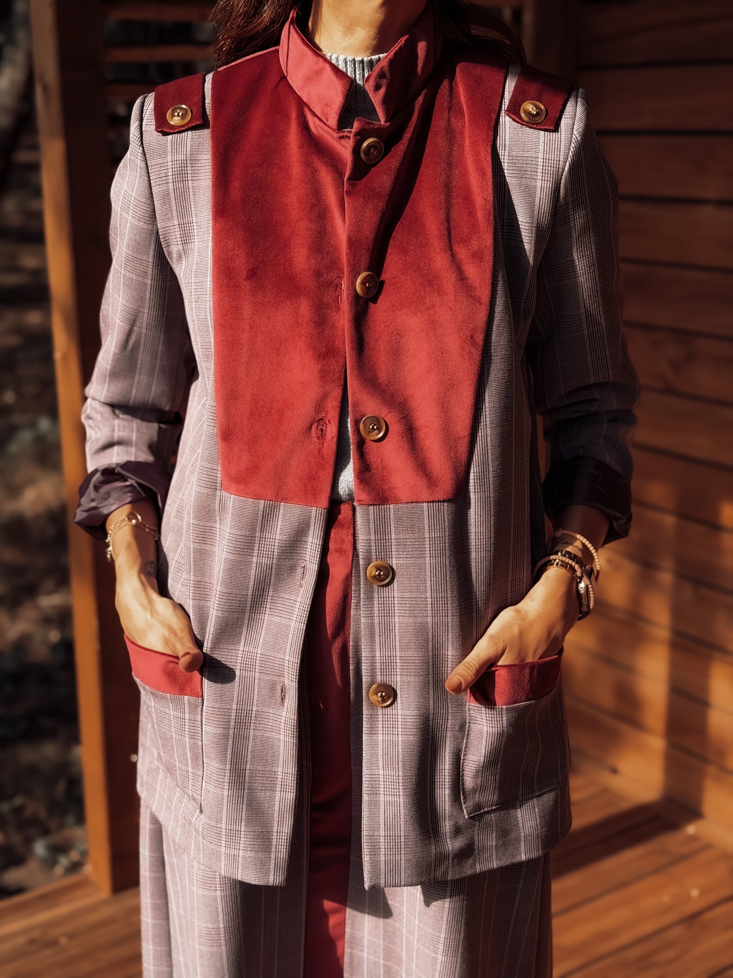 Blazer cuadros VICTORIA