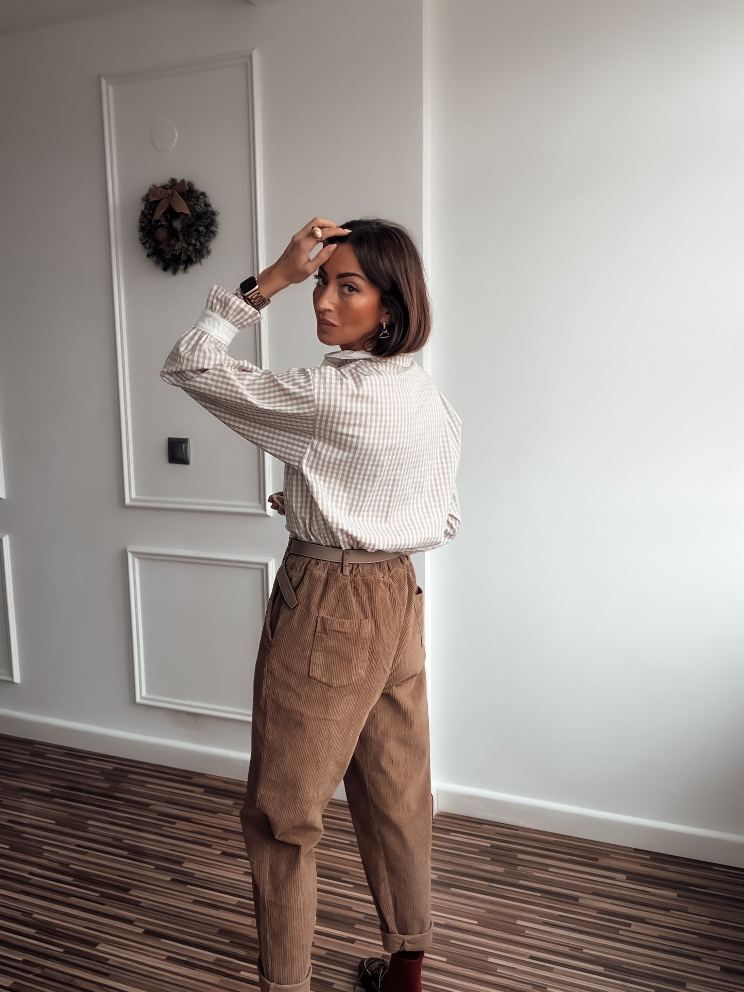 Camisa Vichy smoking