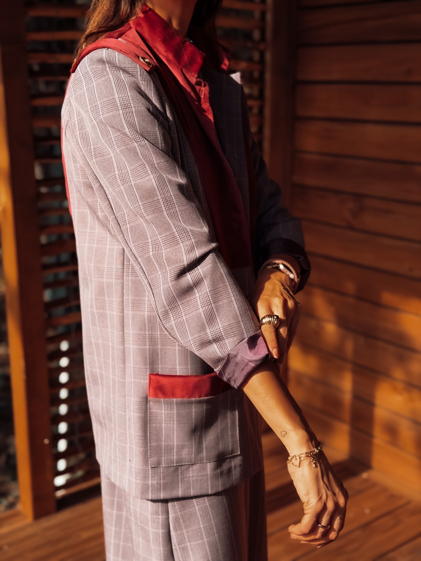 Blazer cuadros VICTORIA