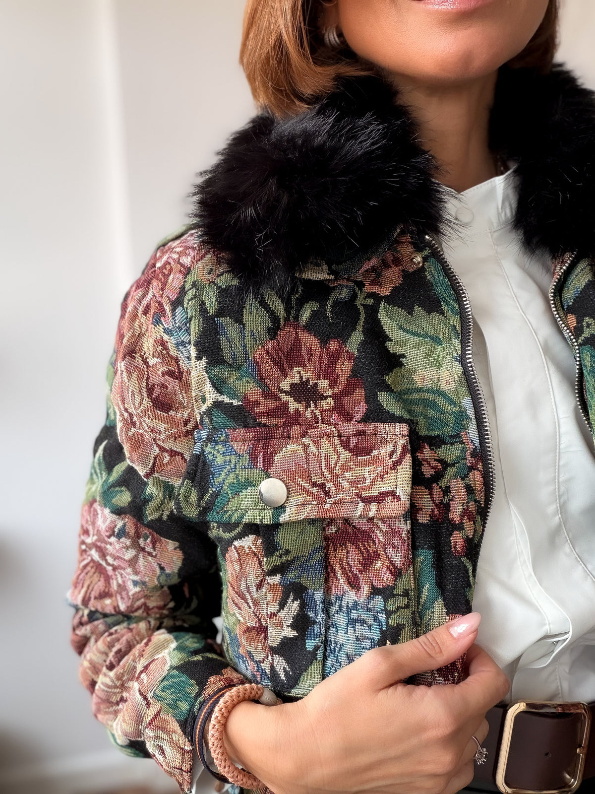 Chaqueta Jacquard Noir