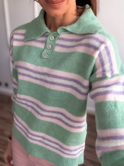 Polo rayas CASHMERE