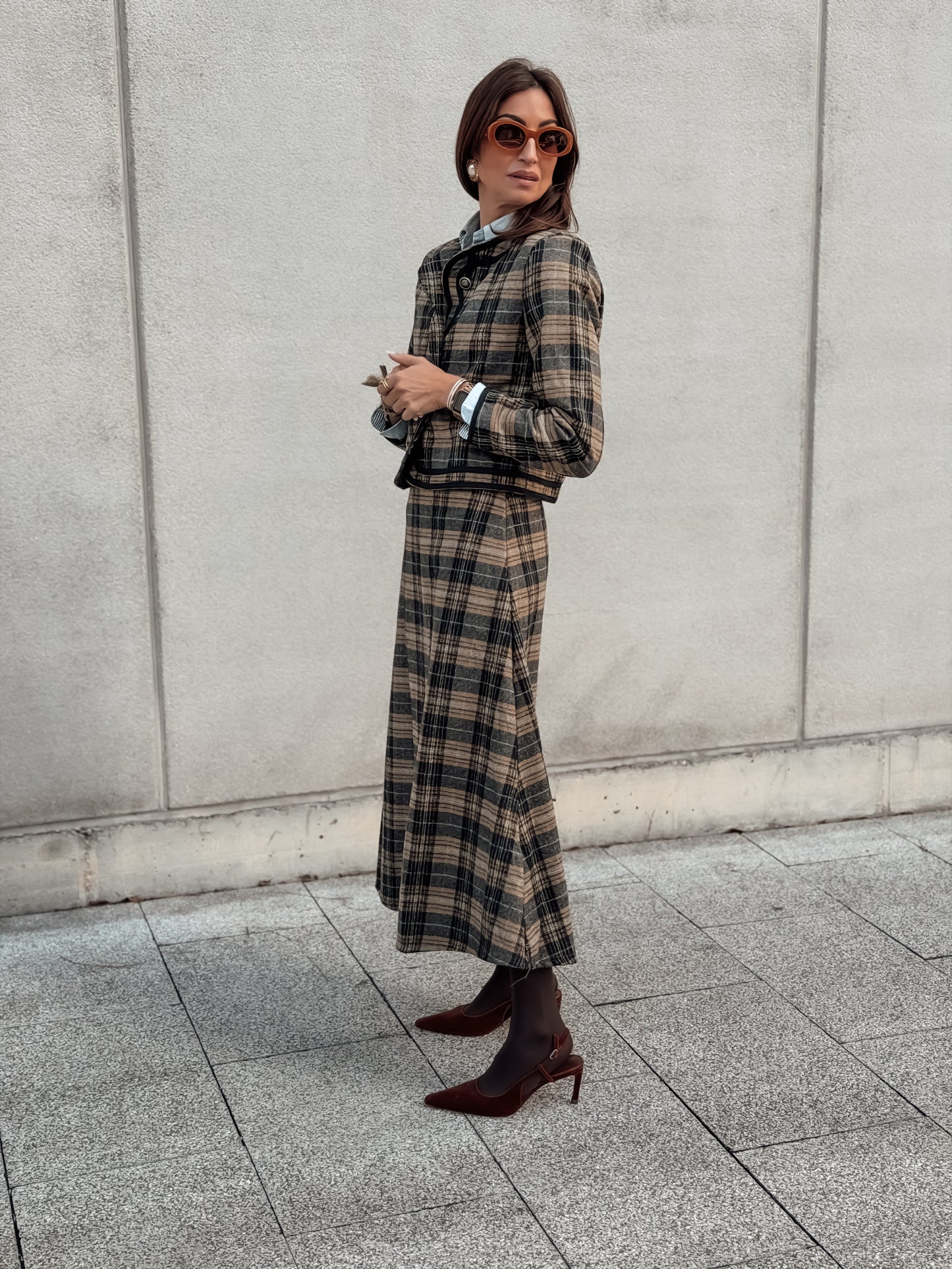 Chaqueta cuadros FRANCIA