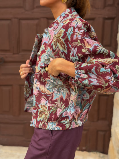Bomber jacquard BLOOM