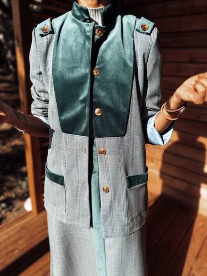 Blazer cuadros VICTORIA