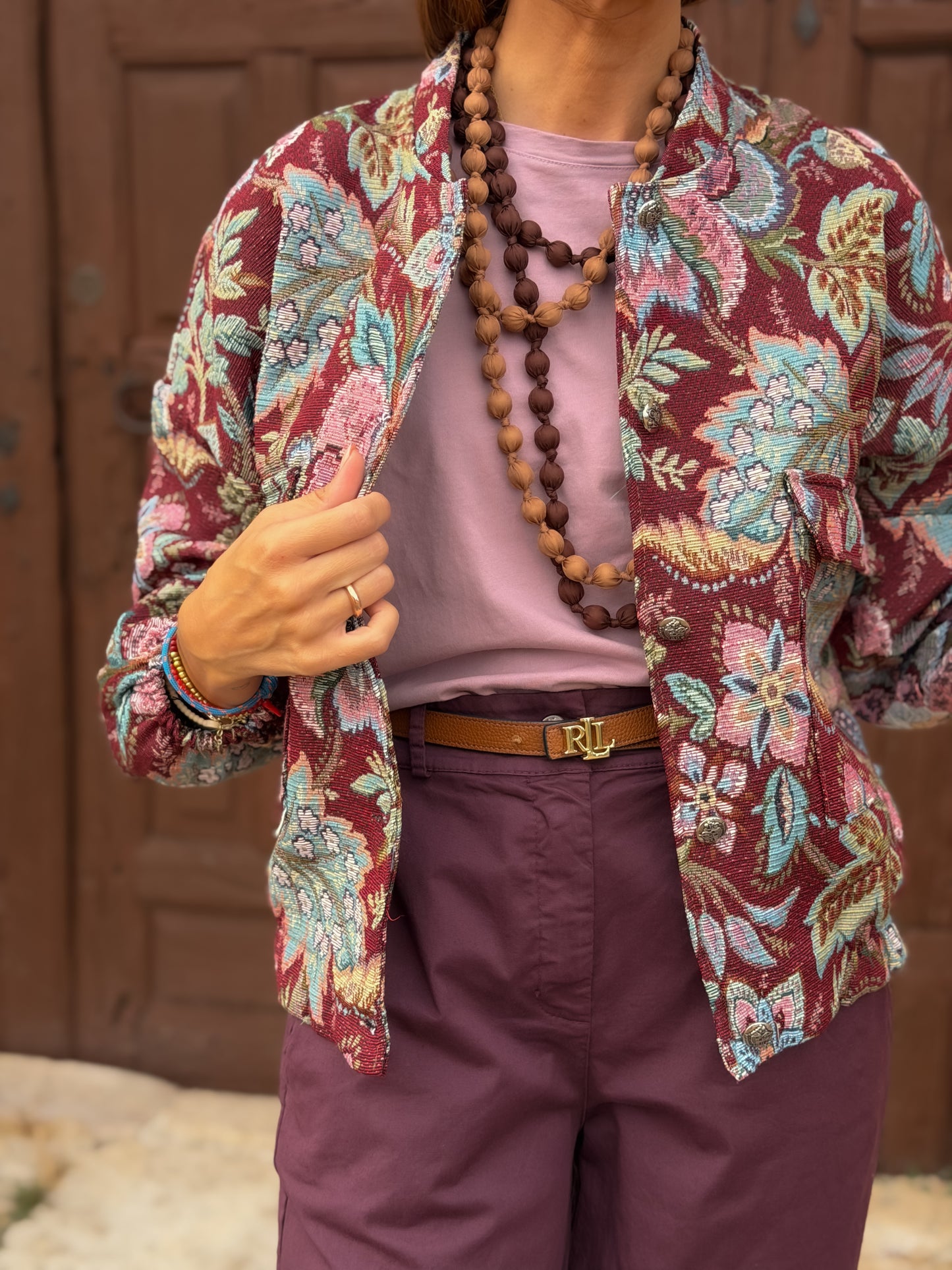 Bomber jacquard BLOOM