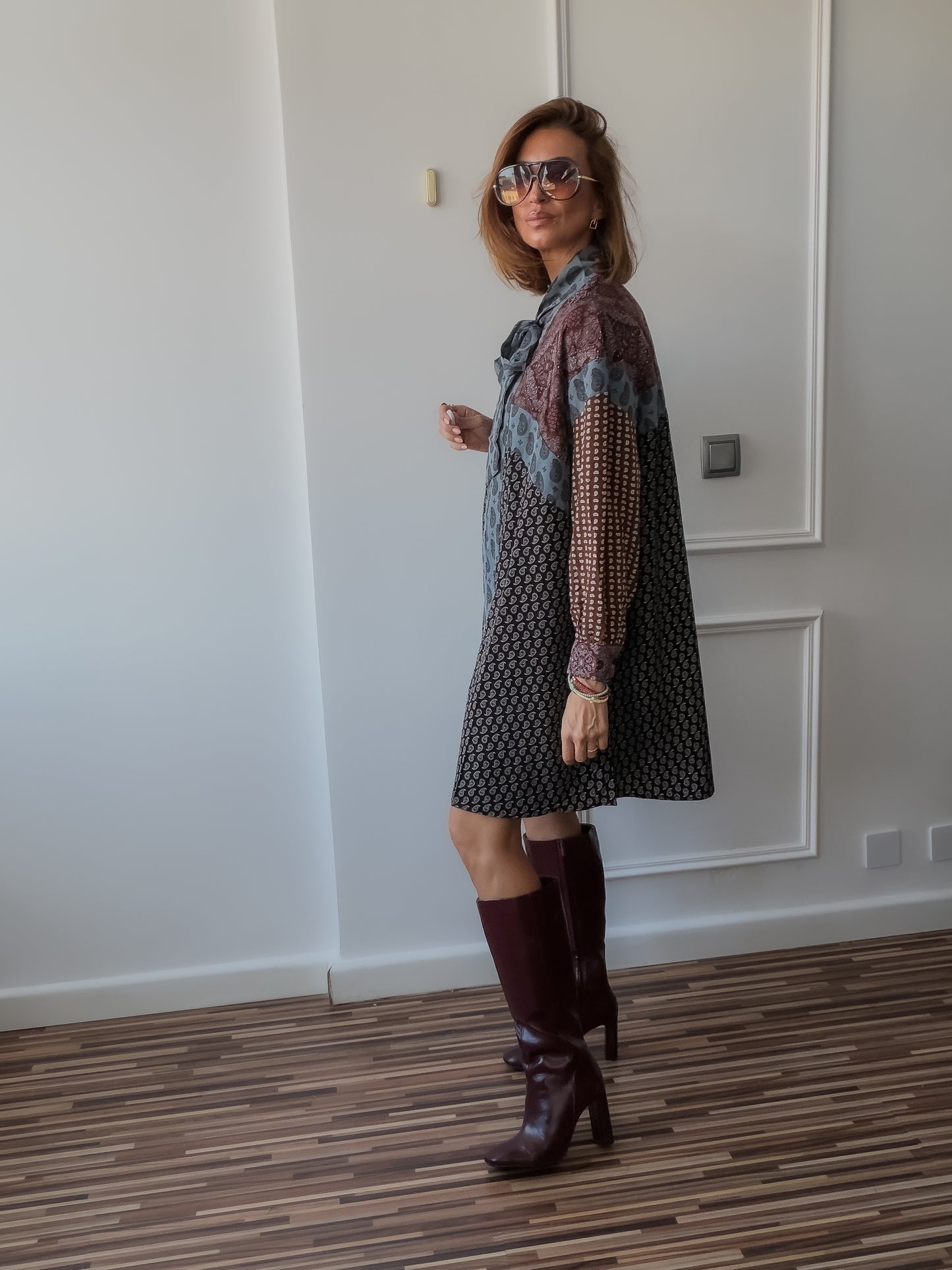 Vestido corto PAISLEY