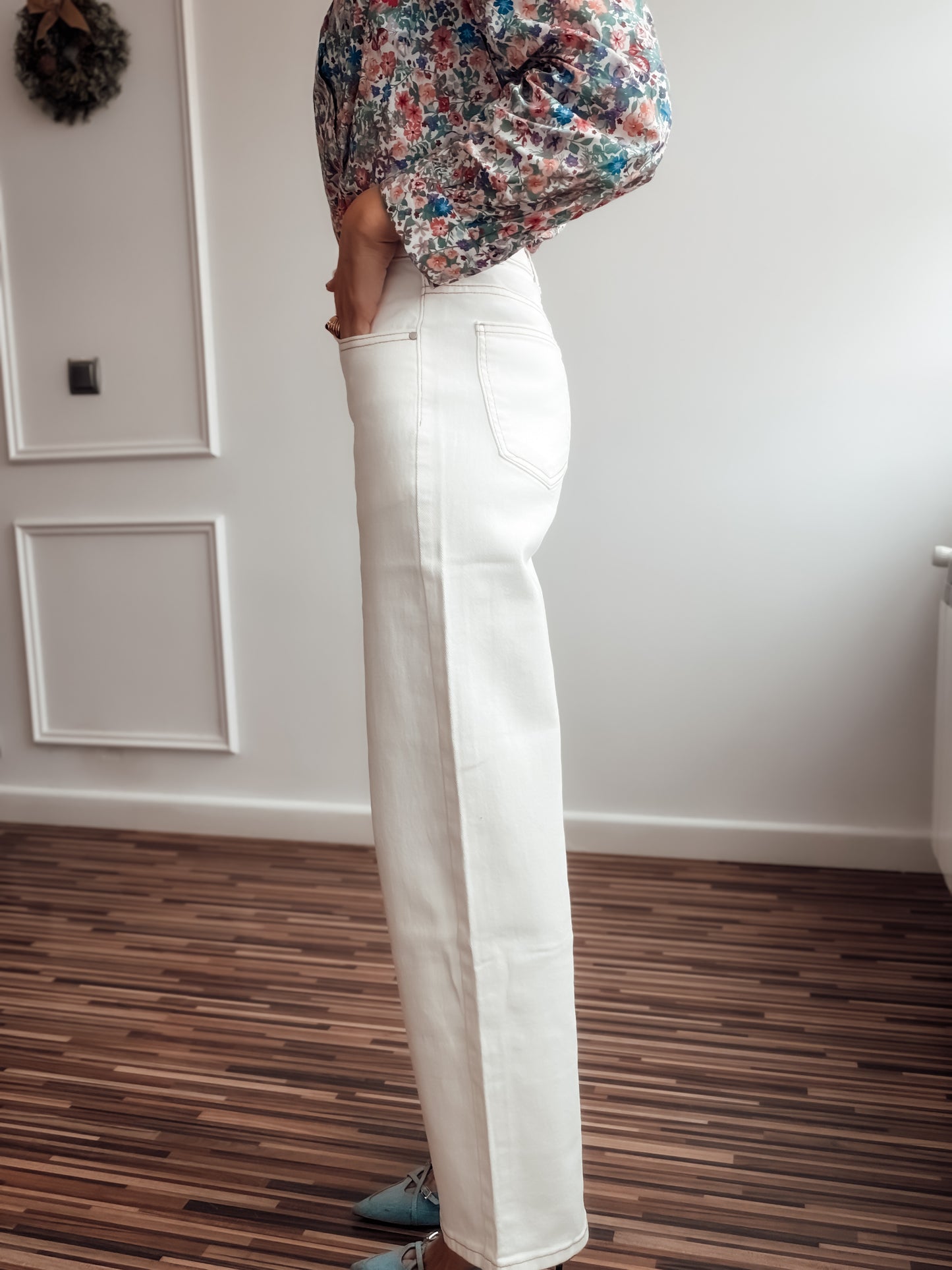 Pantalón vaquero blanco ITALIA