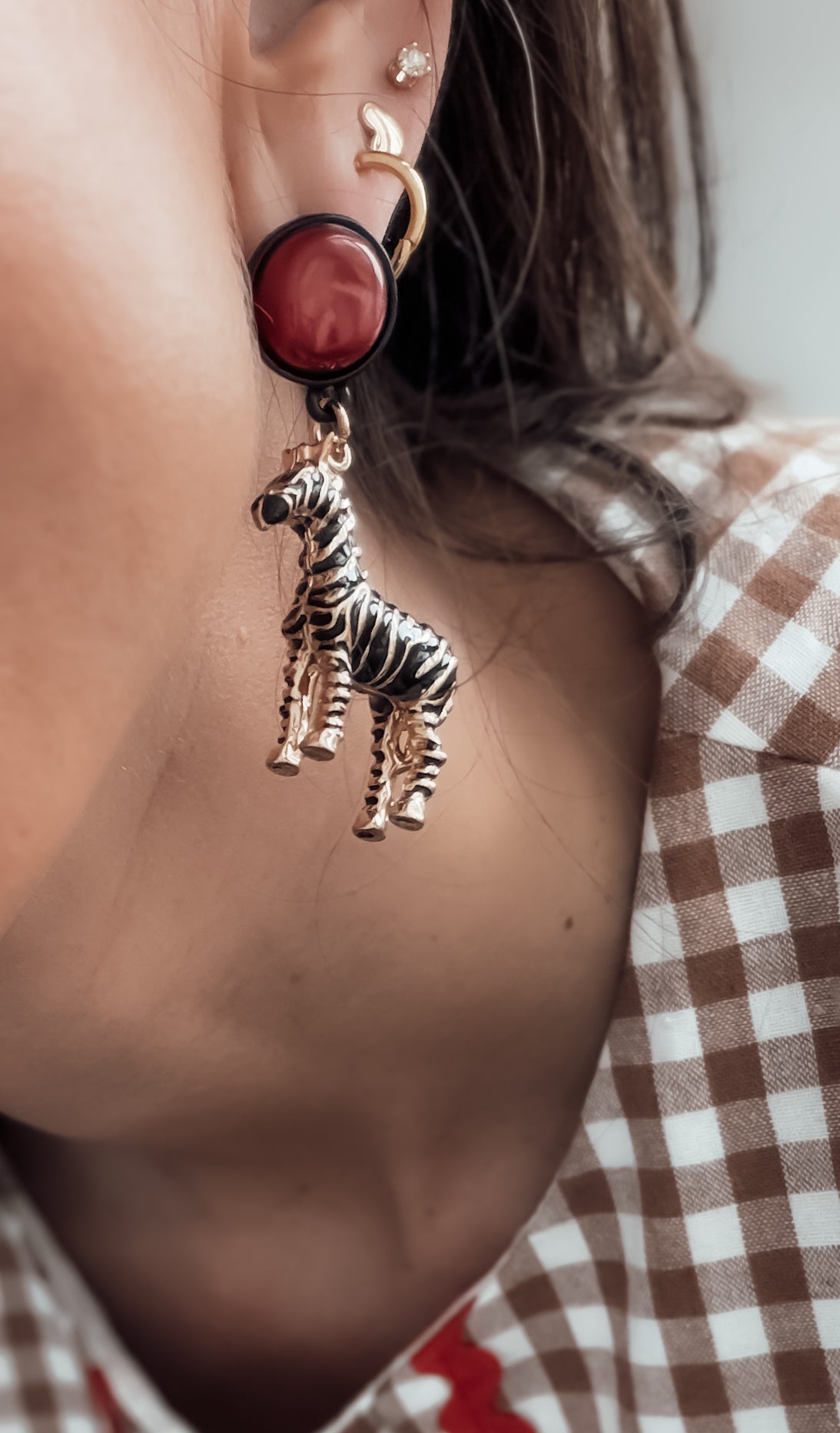 Pendientes Zebra