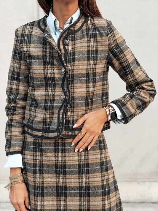 Chaqueta cuadros FRANCIA