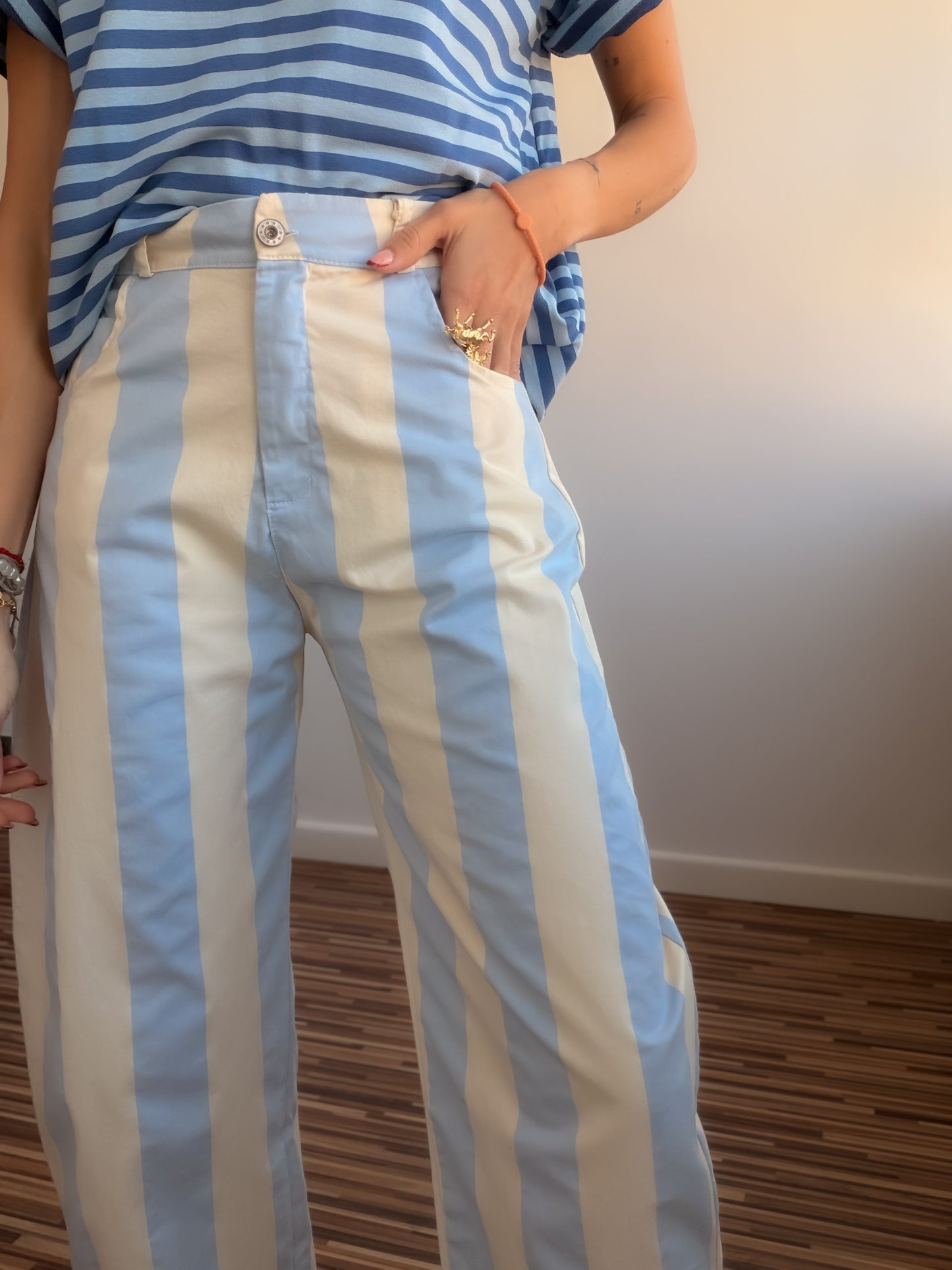 Pantalones balloon STRIPES