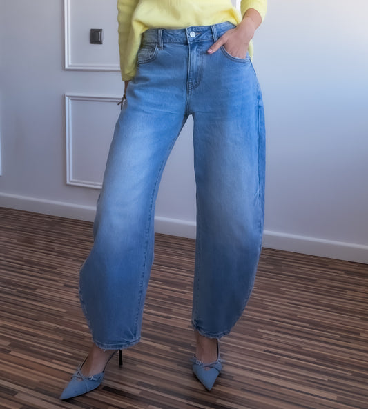 Pantalón denim barrel PORTUGAL