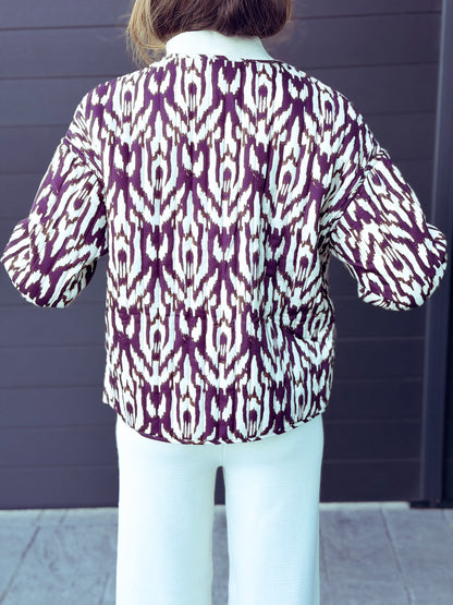 Chaqueta acolchada Étnica