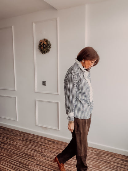 Camisa Vichy smoking