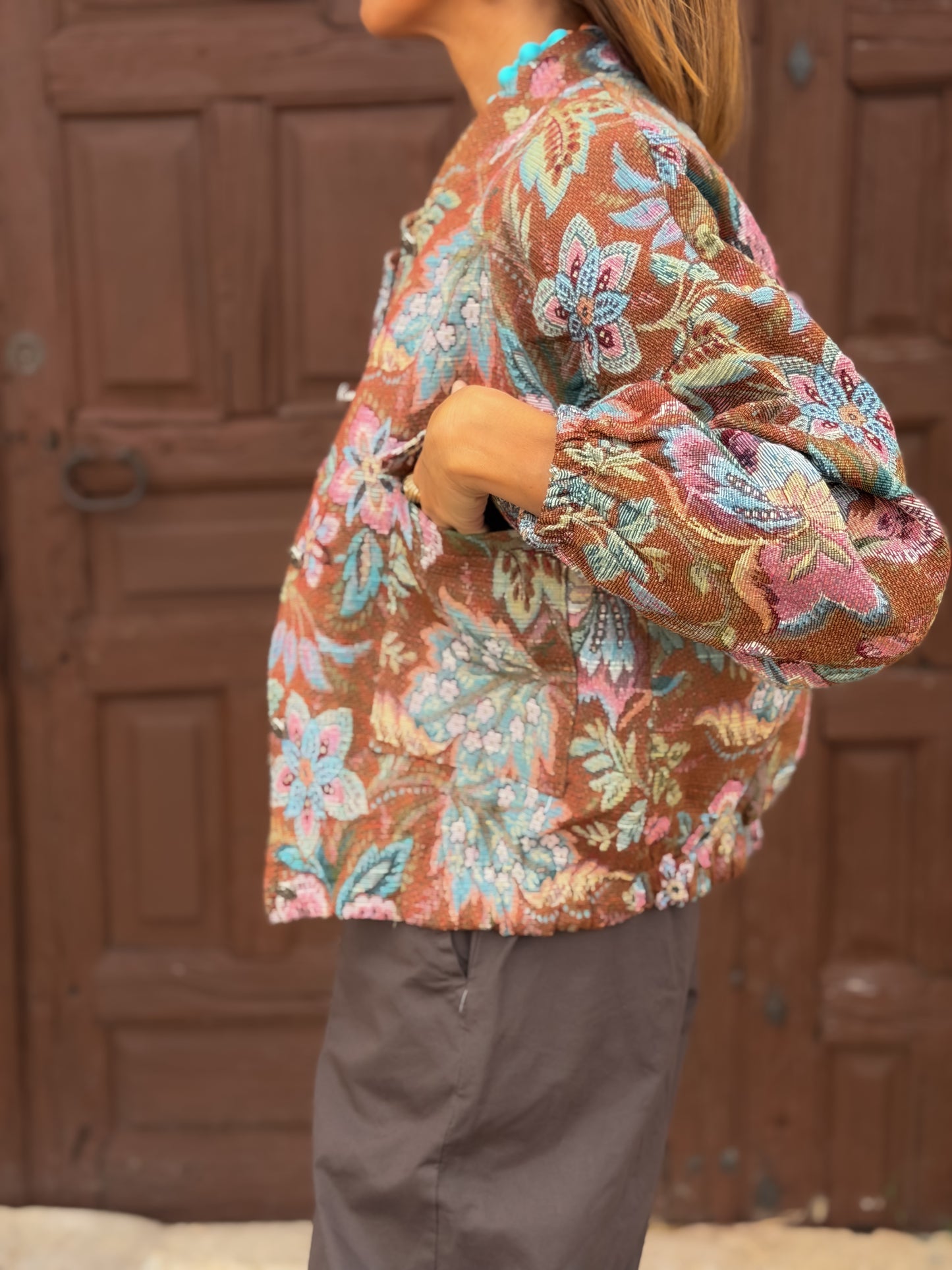 Bomber jacquard BLOOM