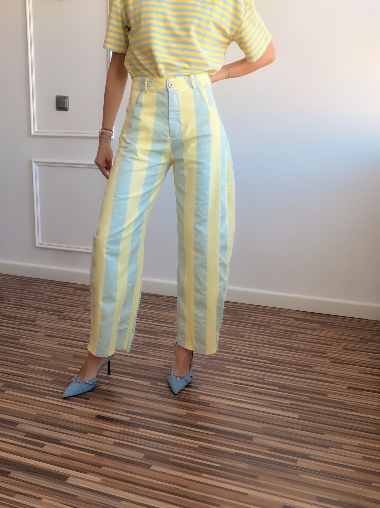 Pantalones balloon STRIPES