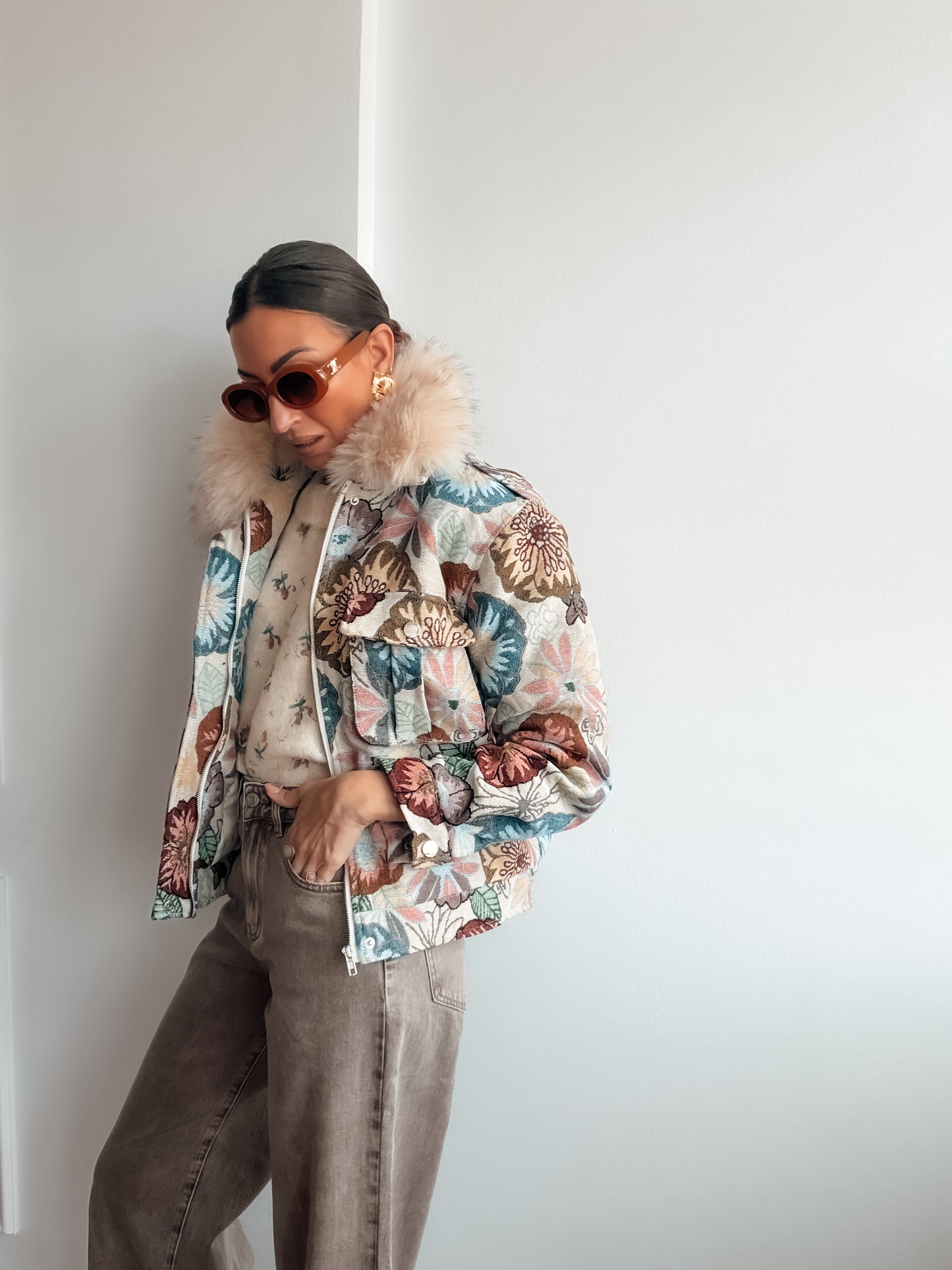 Cazadora jacquard GARDEN