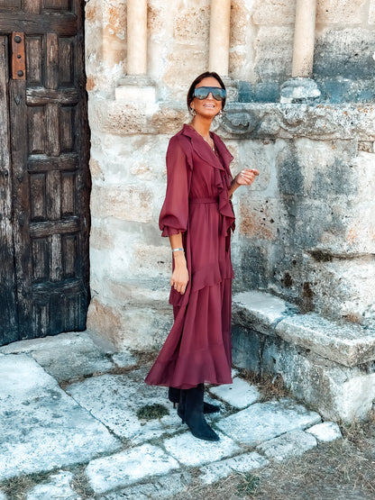 Vestido burgundy Praga