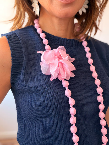 Collar tejido flor Summer