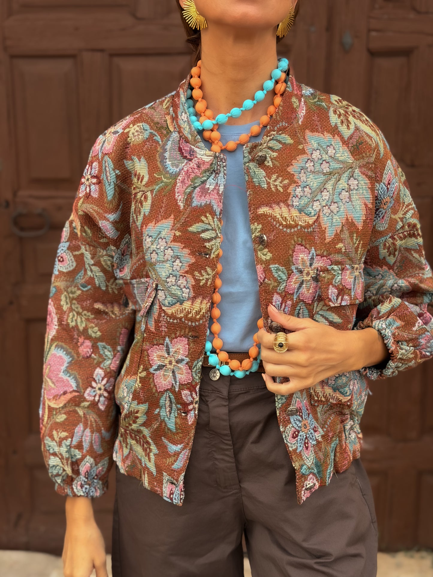 Bomber jacquard BLOOM