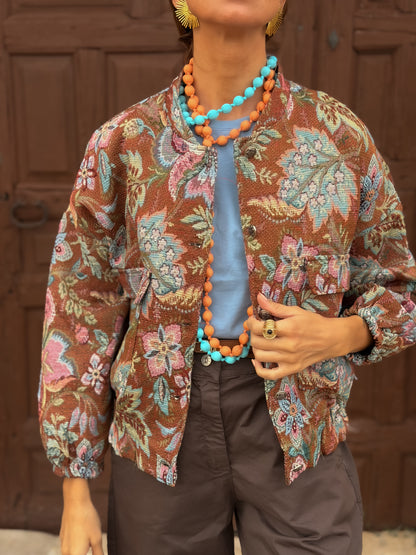 Bomber jacquard BLOOM