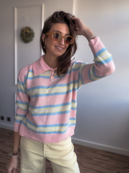 Polo rayas CASHMERE