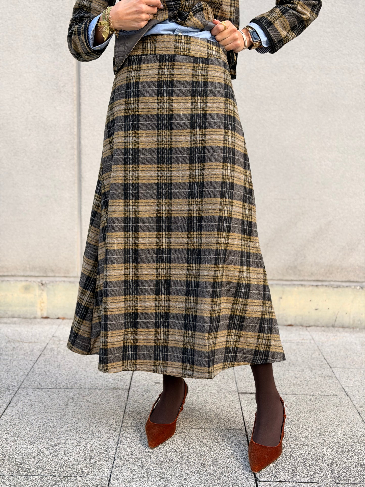 Falda cuadros FRANCIA