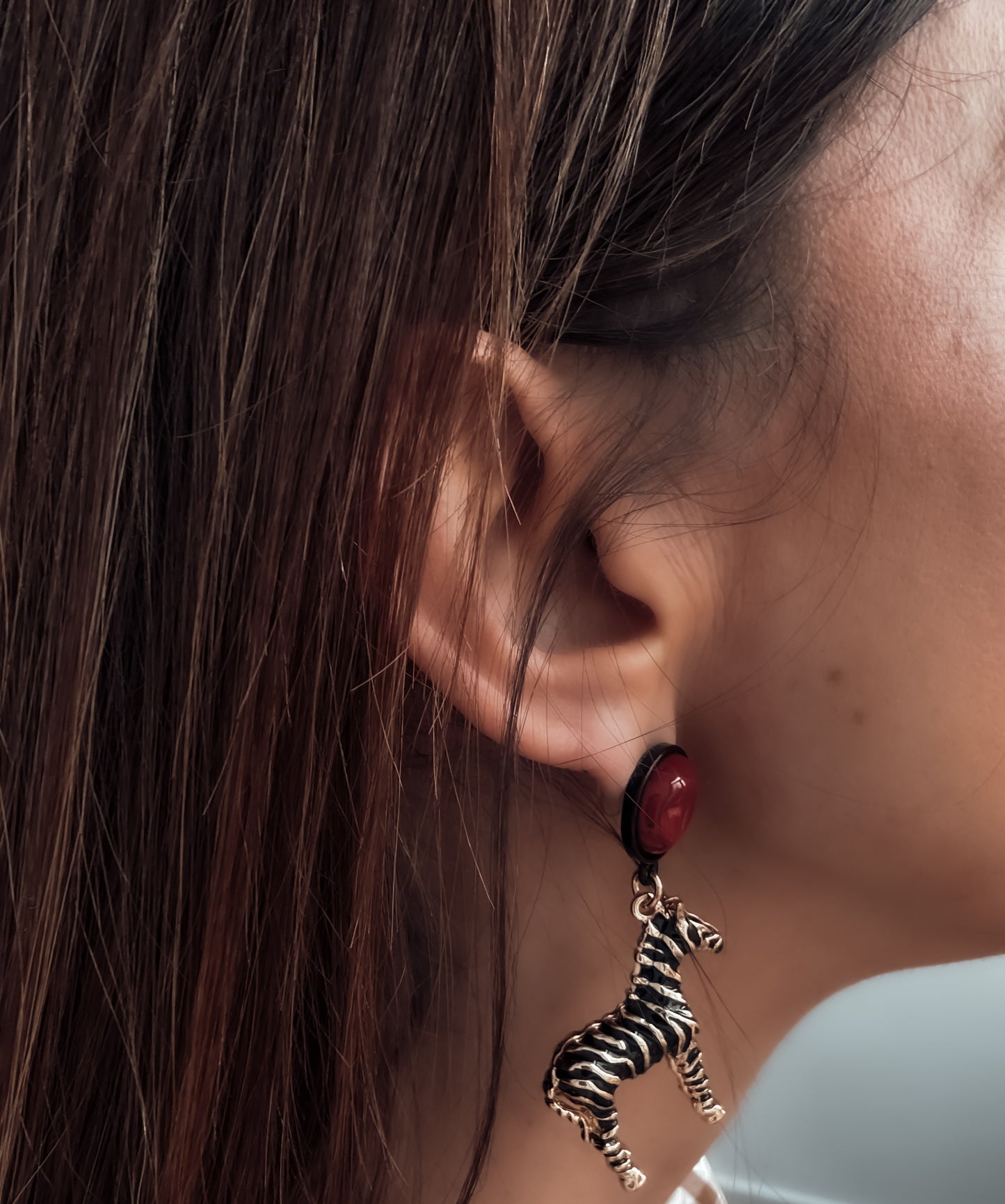 Pendientes Zebra