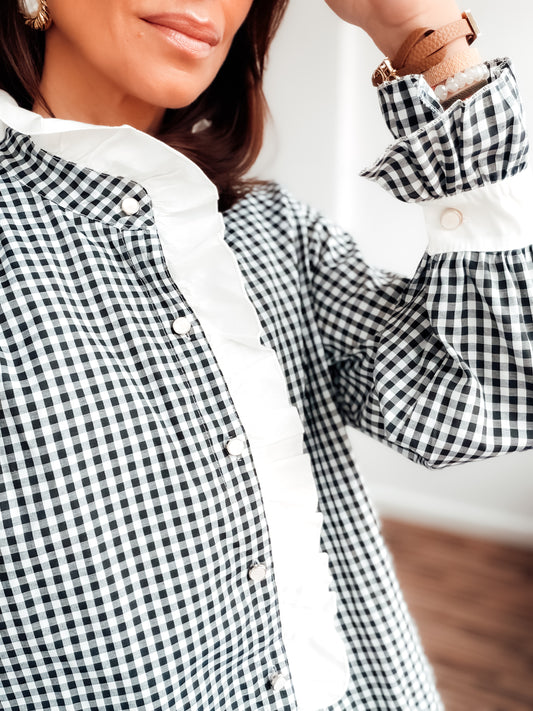 Camisa Vichy smoking