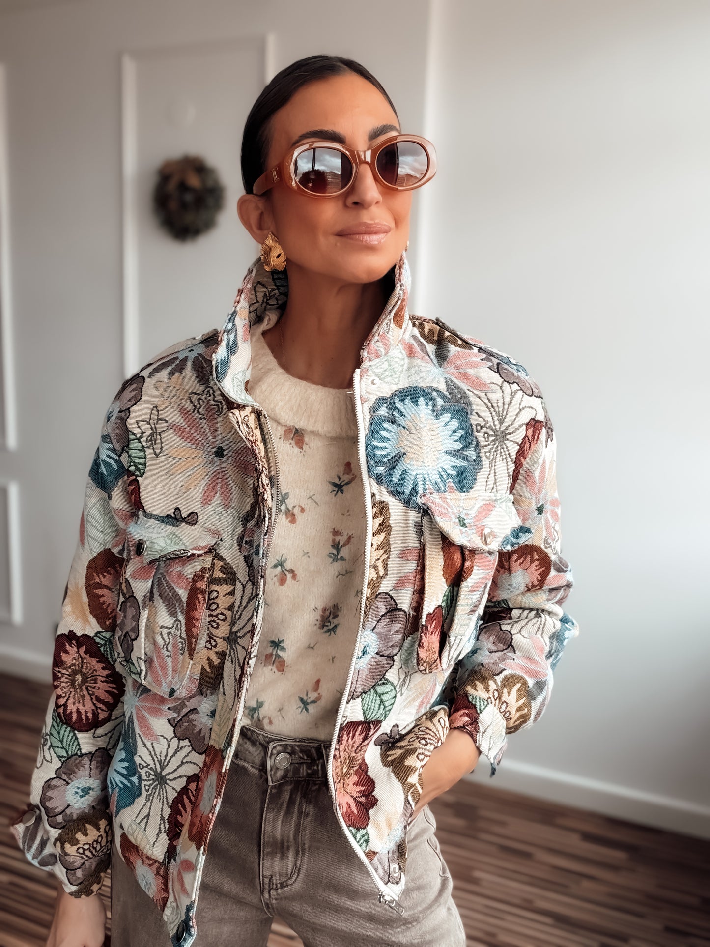 Cazadora jacquard GARDEN