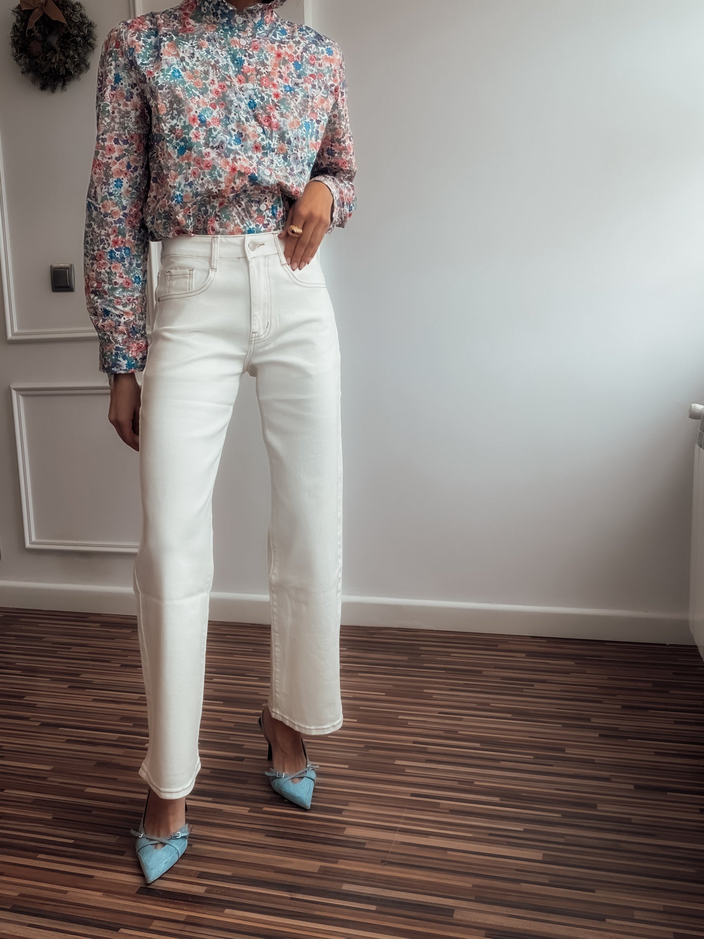 Pantalón vaquero blanco ITALIA