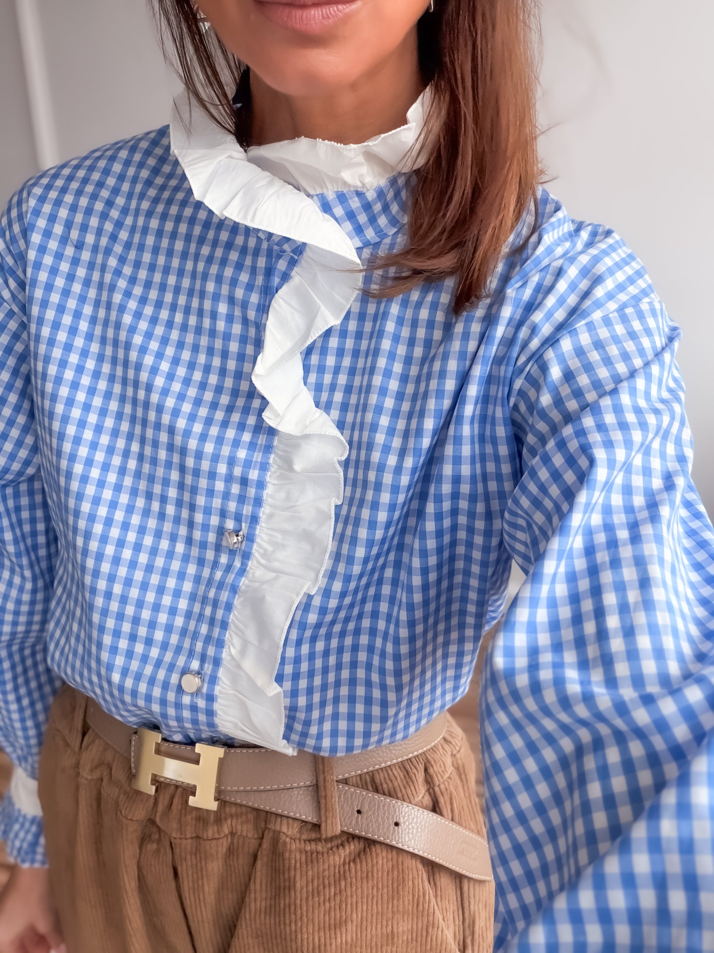 Camisa Vichy smoking