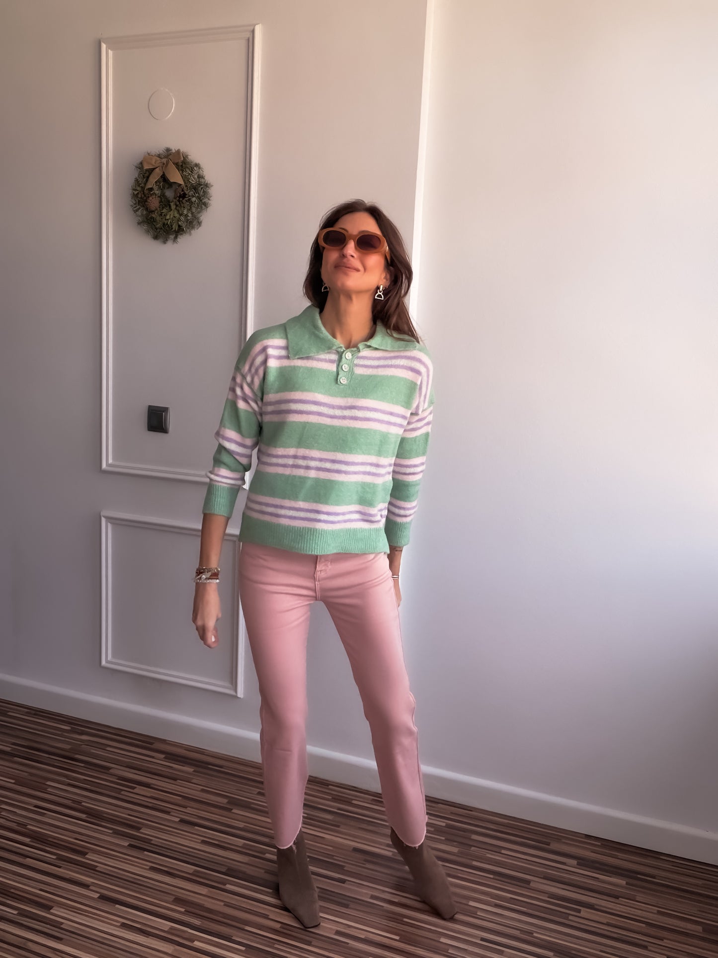 Polo rayas CASHMERE