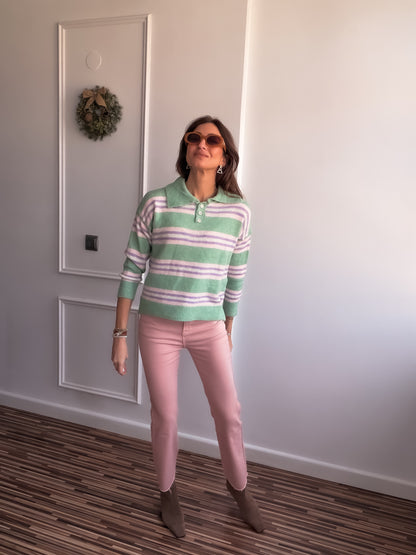 Polo rayas CASHMERE