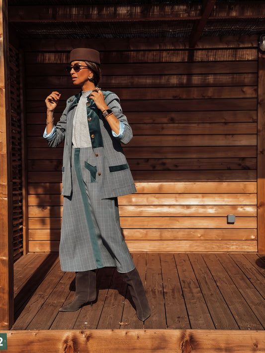 Blazer cuadros VICTORIA