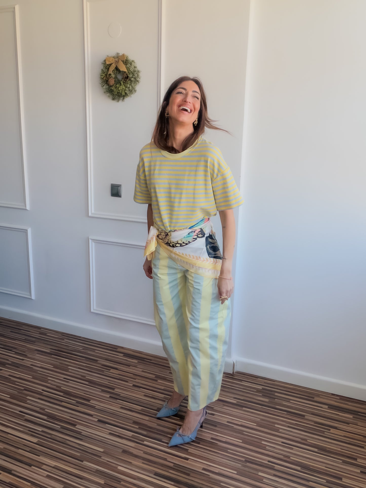 Pantalones balloon STRIPES