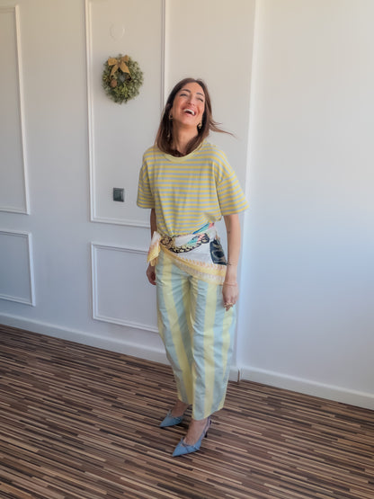 Pantalones balloon STRIPES
