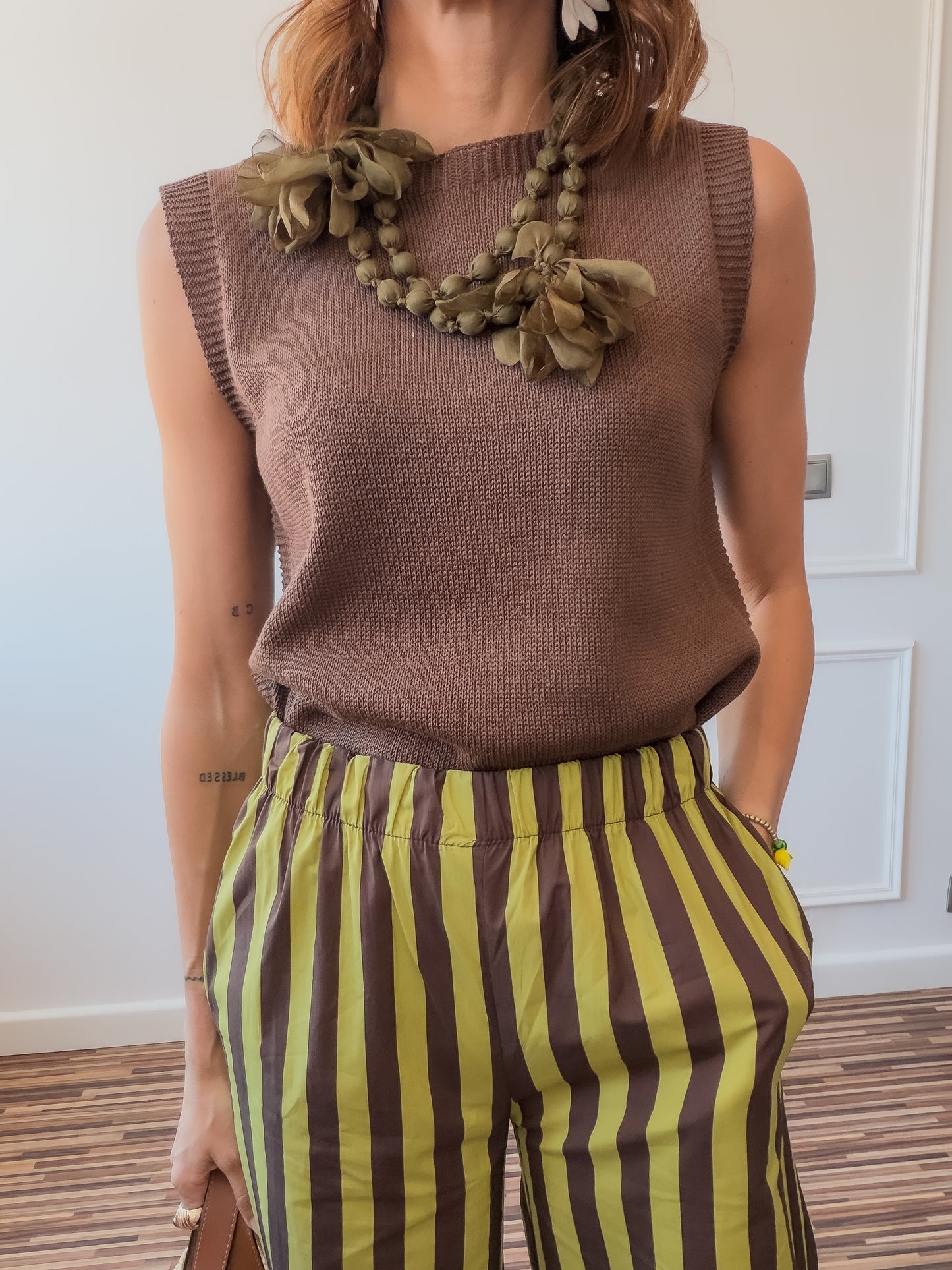 Collar tejido flor Summer