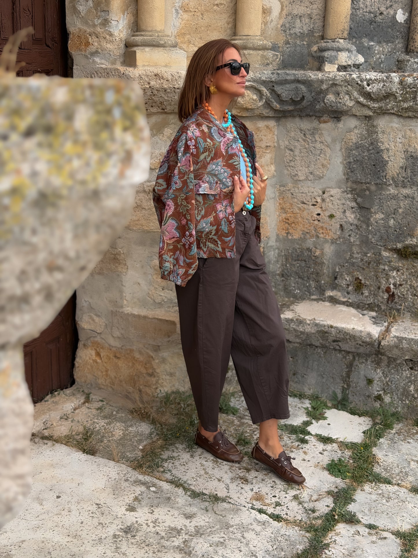 Bomber jacquard BLOOM