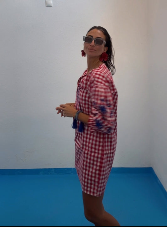Vestido vichy le plage