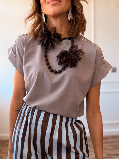 Collar tejido flor Summer