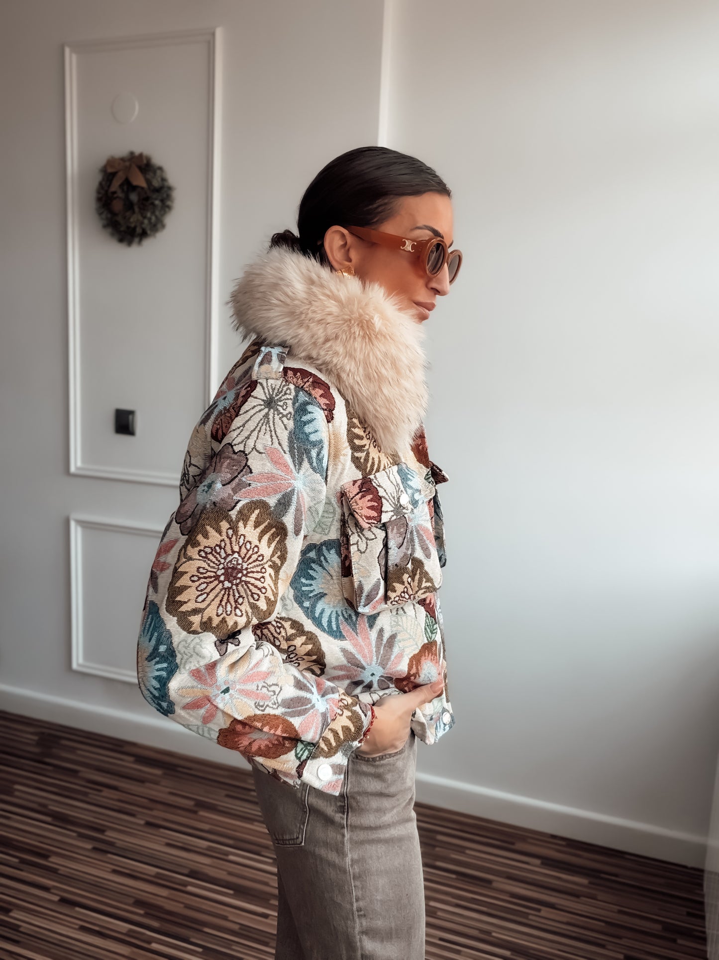 Cazadora jacquard GARDEN