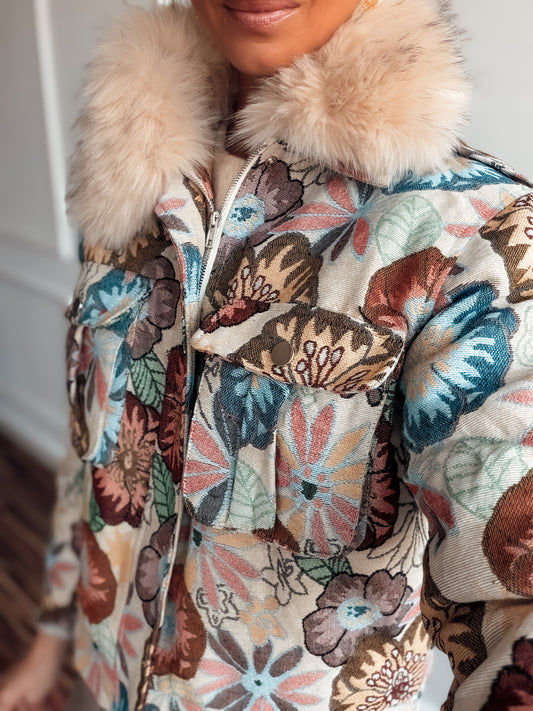 Cazadora jacquard GARDEN