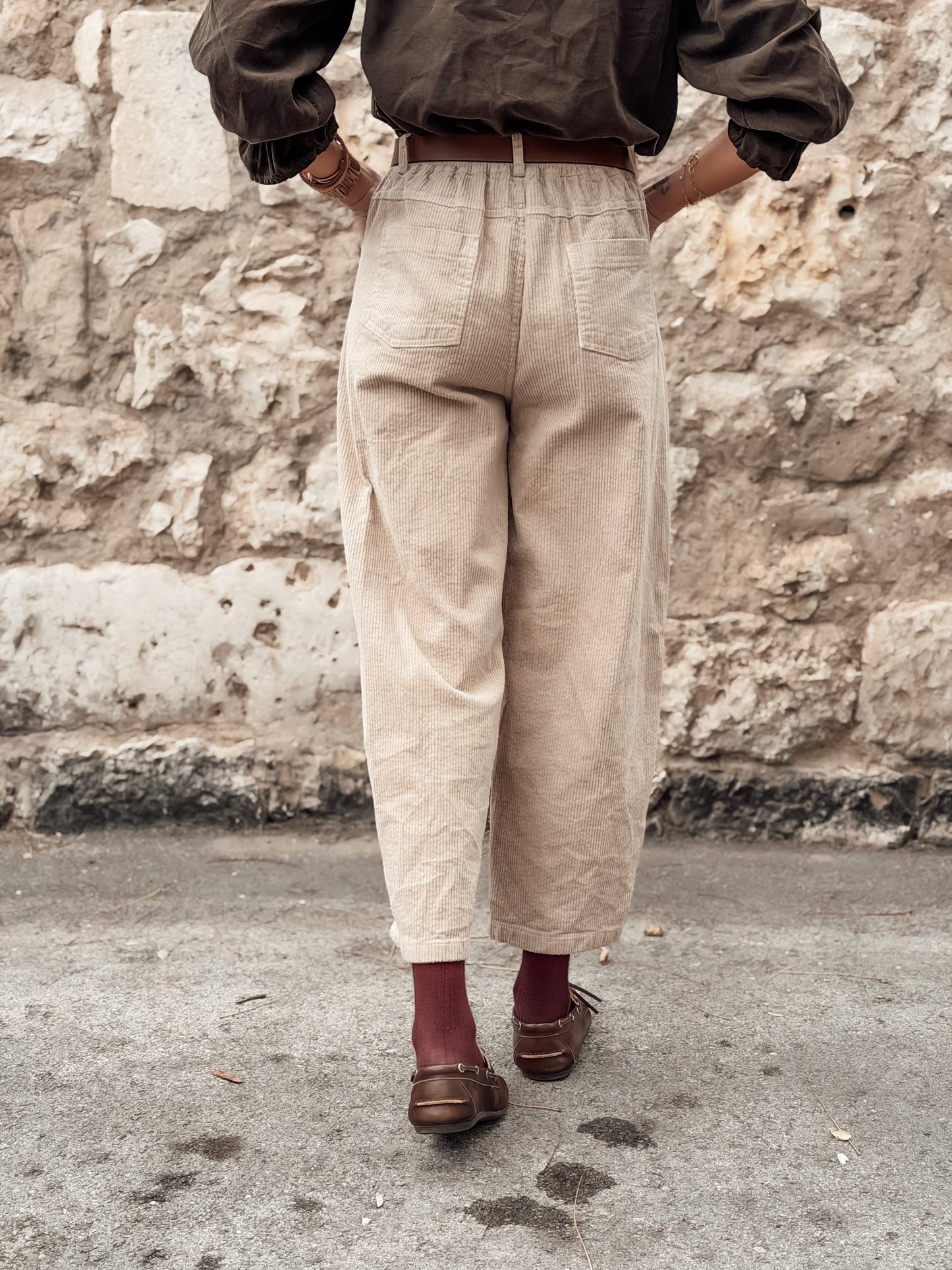 Pantalón ballon pana ADRIANA